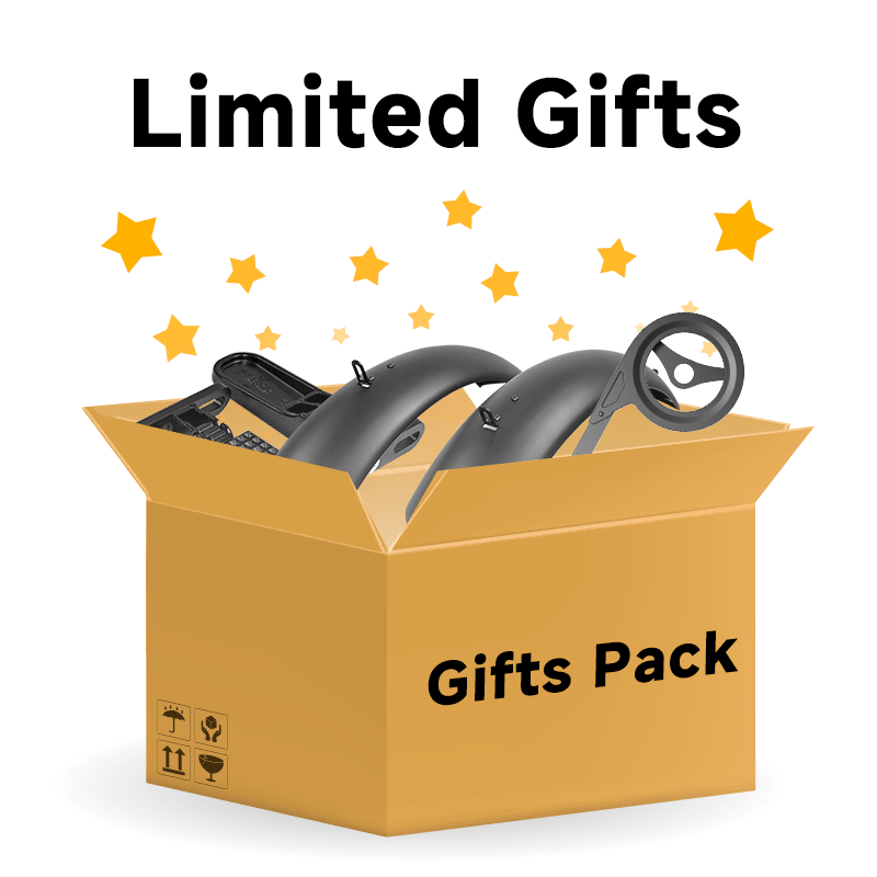 Pack cadeaux (comprend–repose-pieds, garde-boue et protège-chaîne ! ) 